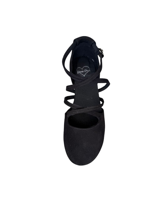 Dance Crush - Emma - Closed-Toe Adjustable Dance Shoe - Black
