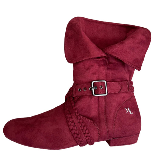 Tinker Bell Dance Boot - Wine Micro Suede
