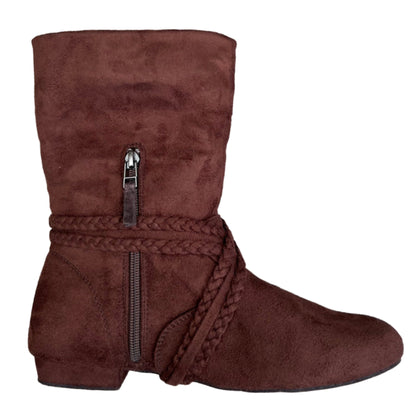 Tinker Bell Dance Boot - Chestnut Micro Suede