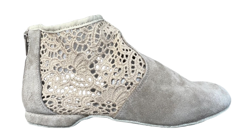 FINAL SALE Torri Zzaoui Dance Bootie - Lace Beige
