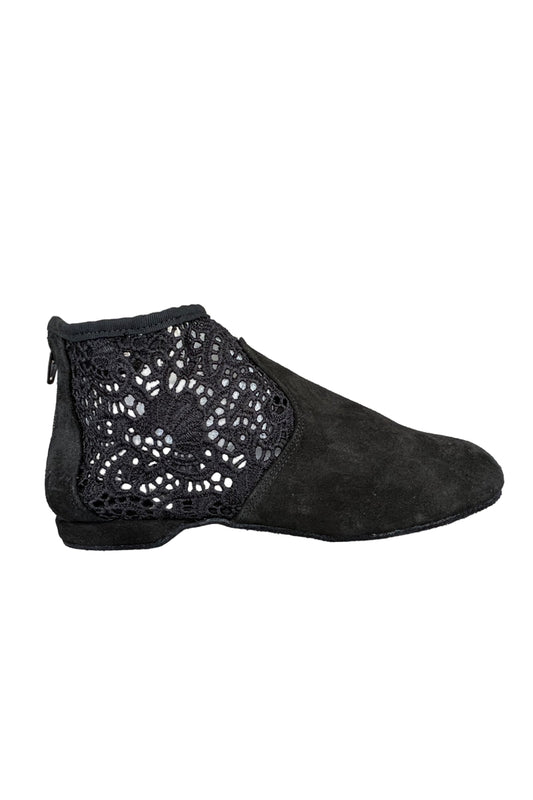 FINAL SALE Torri Zzaoui Dance Bootie - Lace Black