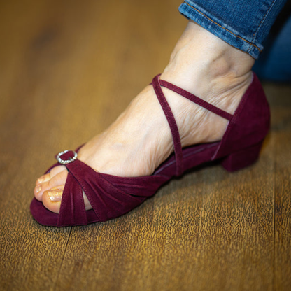 Coca Dance Sandal - Wine Suede