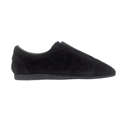 Flexee - Unisex Slip-On Dance Shoe - Black Suede & Elastic