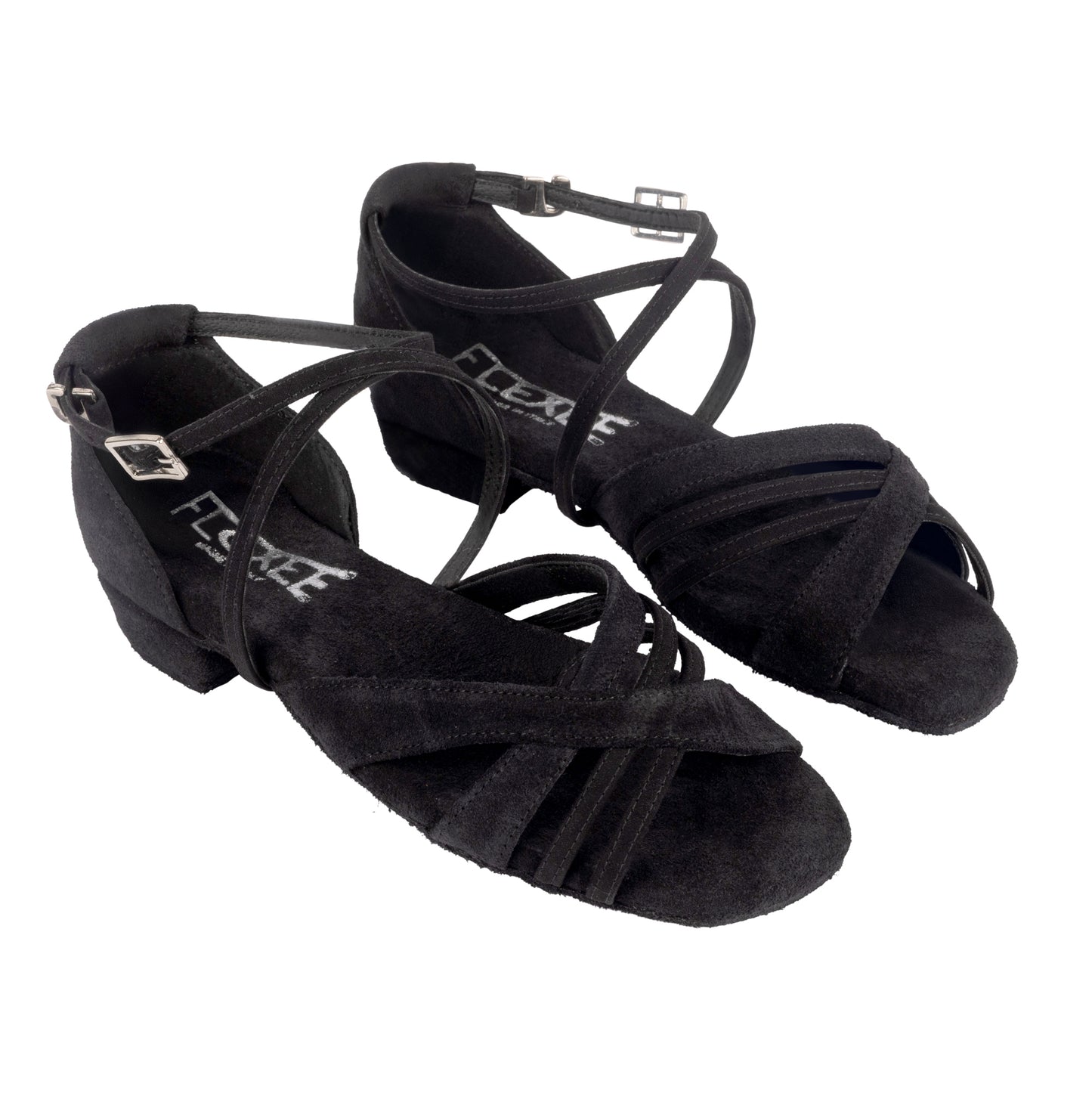Flexee - Sonja Dance Sandal - Black Suede