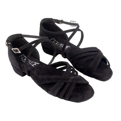 Flexee - Sonja Dance Sandal - Black Suede
