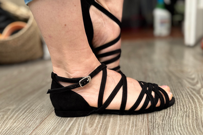 Dance Crush - Defy - Low Heel Sandal - Nude Smooth Leather