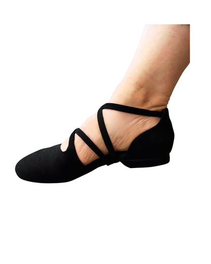 Dance Crush - Emma - Closed-Toe Adjustable Dance Shoe - Black
