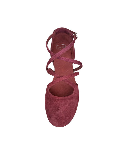 Wine Dance Crush - Emma - Closed-Toe Adjustable Dance Shoe