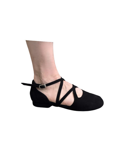 Dance Crush - Emma - Closed-Toe Adjustable Dance Shoe - Black
