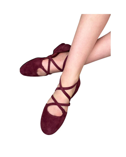 Wine Dance Crush - Emma - Closed-Toe Adjustable Dance Shoe