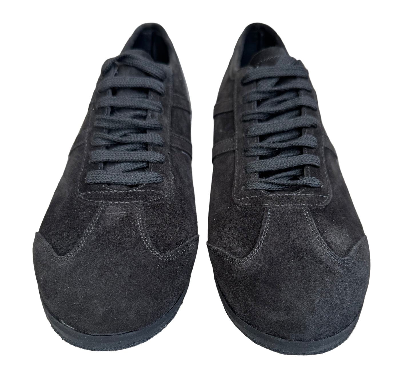 Flexee - Sport Lace Up Dance Trainer - Black / Grey Suede