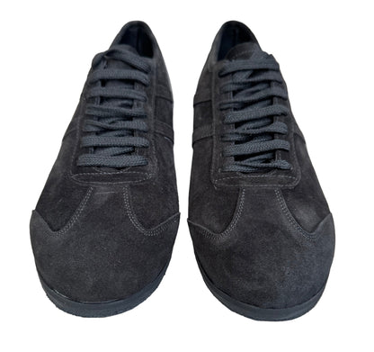 Flexee - Sport Lace Up Dance Trainer - Black / Grey Suede