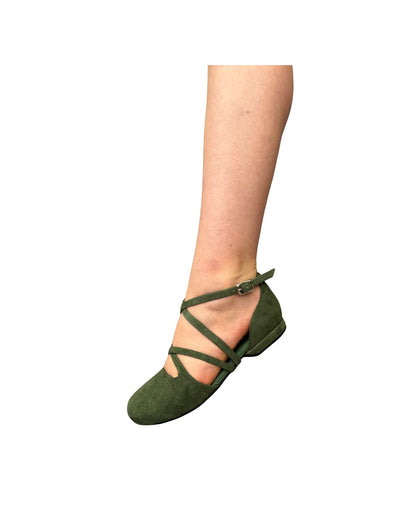 Forrest Green Dance Crush - Emma - Closed-Toe Adjustable Dance Shoe