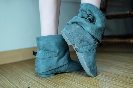 Marine Lauren - Aurora Dance Boot - Grey Micro Suede