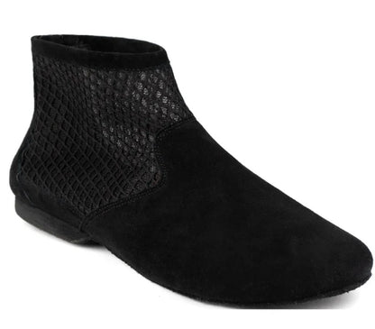 PortDance - Zip Up Dance Bootie - Black Mesh