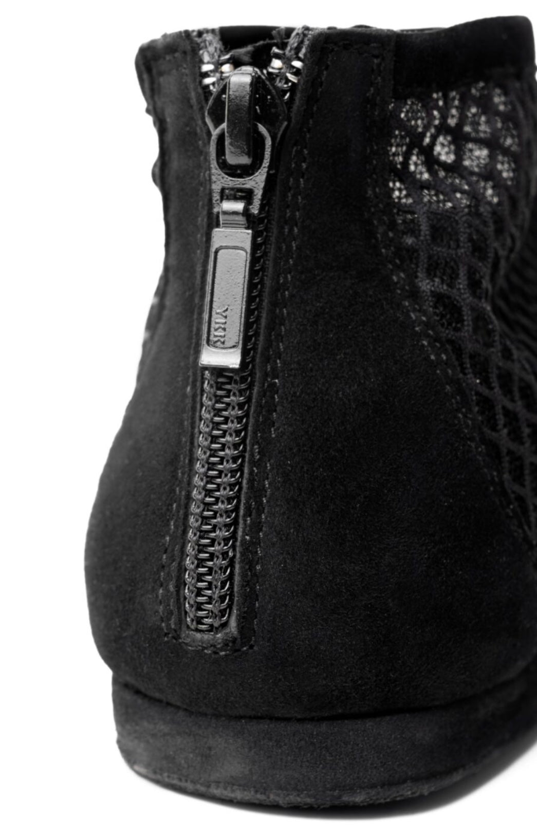 PortDance - Zip Up Dance Bootie - Black Mesh