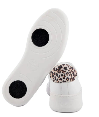 Portdance PD GR MUMBAI White/Leopard Dance Sneaker- Groovies