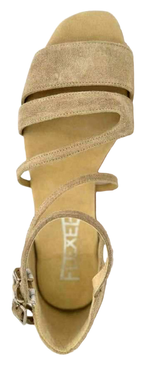 Flexee - Lynia Dance Sandal - Stone (1cm heel)