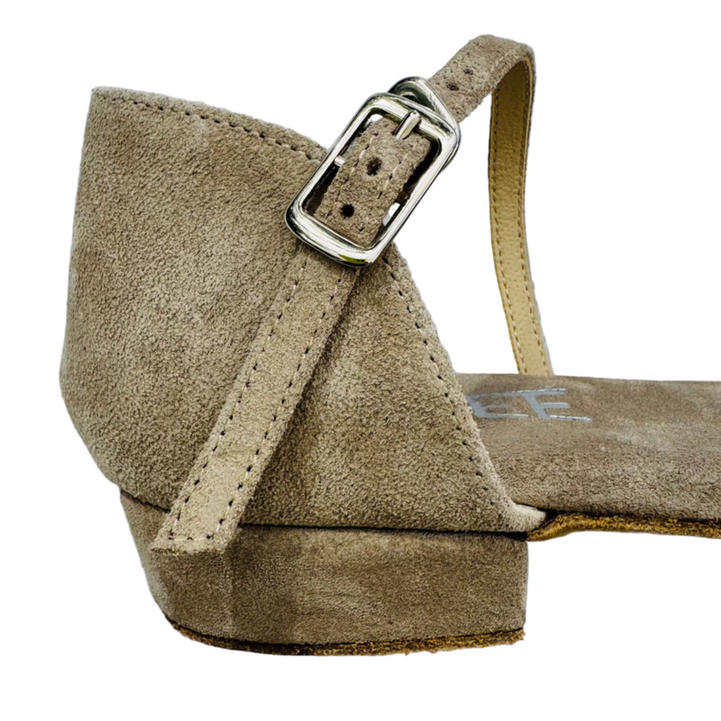 Flexee - Leiya Dance Sandal - Stone Italian Leather