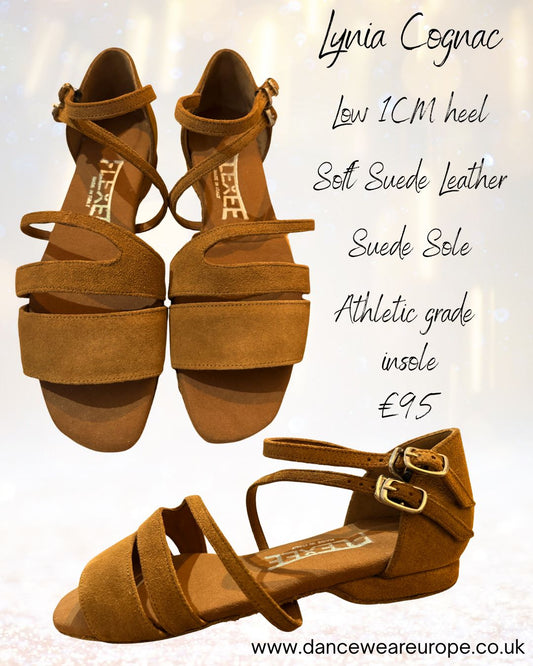 Lynia Cognac 1cm Heel