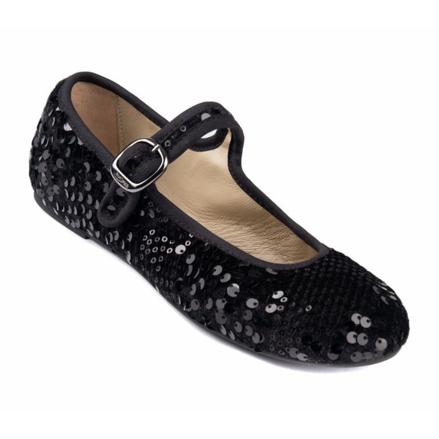 PortDance - Indoor & Outdoor Dance Ballerina Flat - Black Sequins