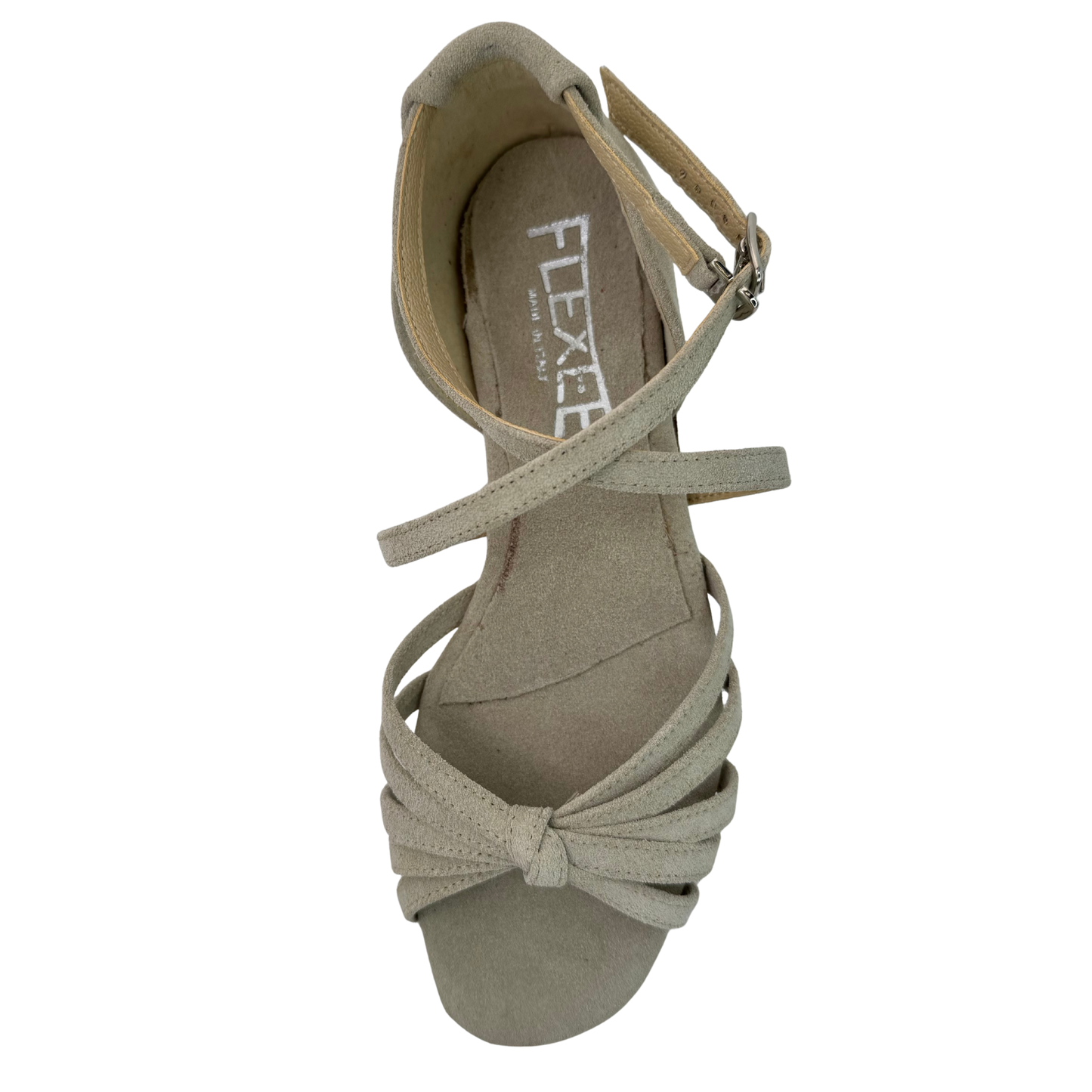 Rosa Dance Sandal - Stone Suede