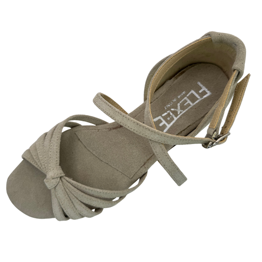 Rosa Dance Sandal - Stone Suede