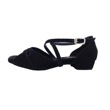 FINAL SALE Sara Low Heel Dance Sandal Black