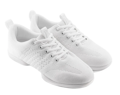 Unisex Vegan White Groovies Split Sole Dance Trainer