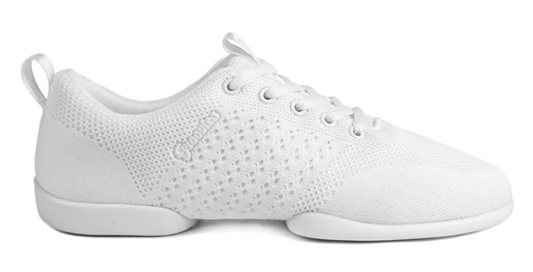 Unisex Vegan White Groovies Split Sole Dance Trainer