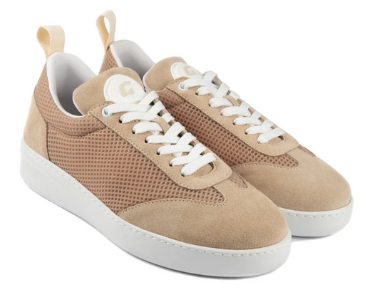 Portdance PD GR Paris Camel Leather/Mesh Dance Sneaker- Groovies