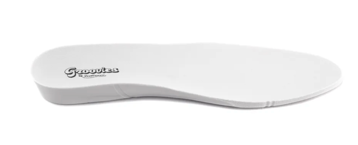 Unisex Vegan White Groovies Split Sole Dance Trainer