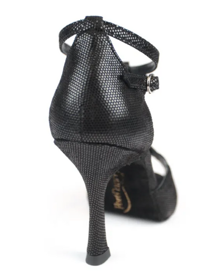 PortDance  -  PD505 PREMIUM Black Nubuck Leather – Heel 70