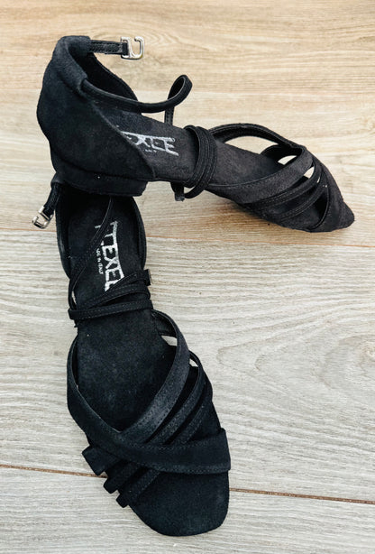 Flexee - Sonja Dance Sandal - Black Suede
