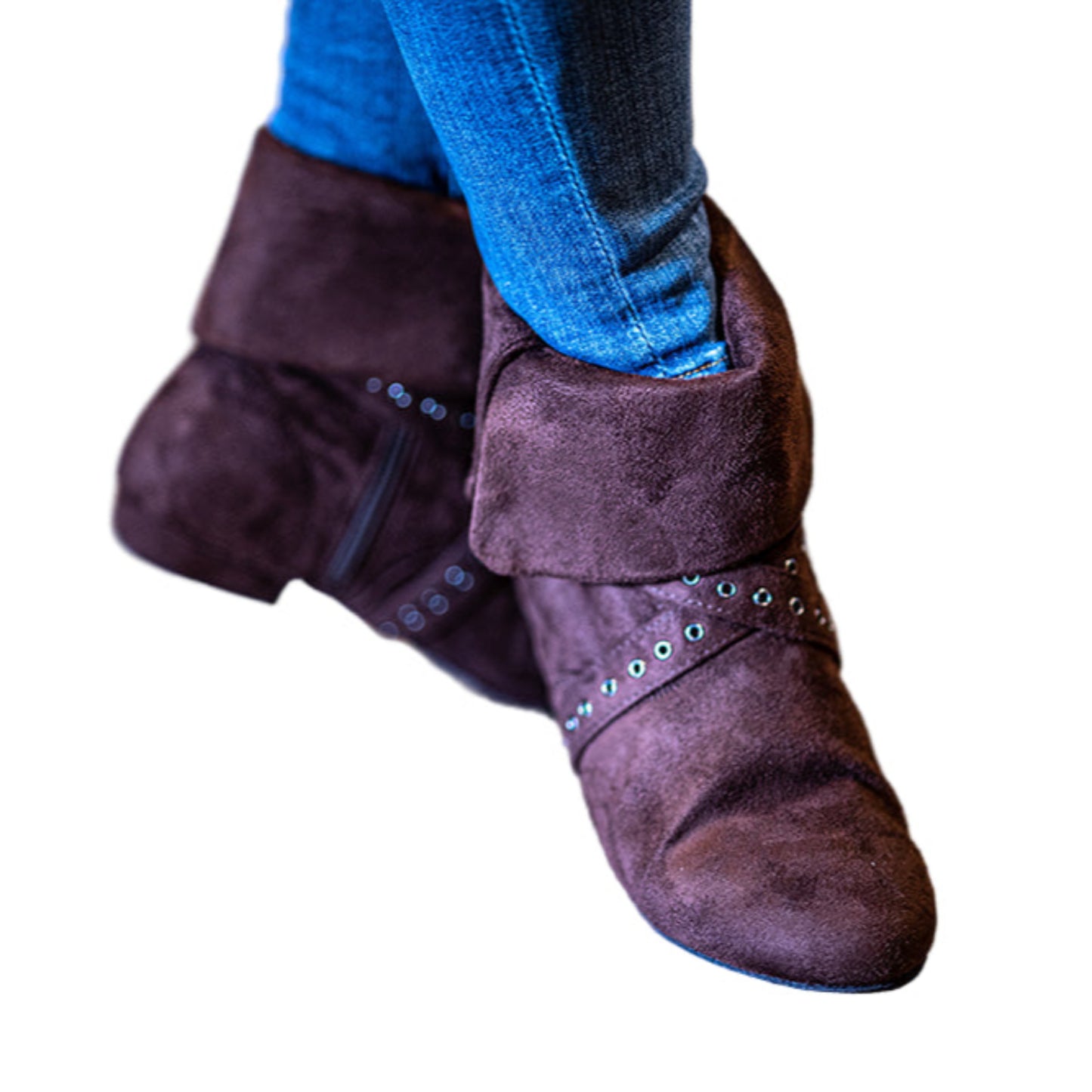 Tinker Bell Dance Boot - Chestnut Micro Suede