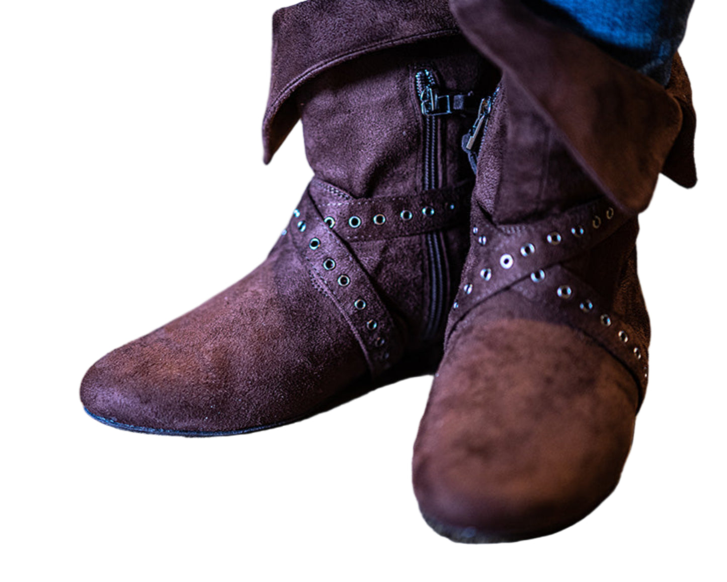 Tinker Bell Dance Boot - Chestnut Micro Suede