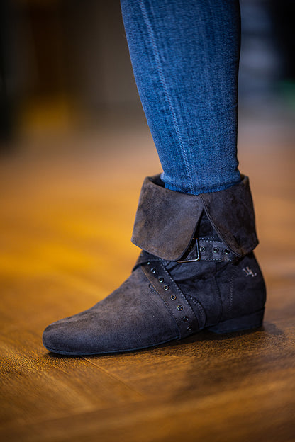 Tinker Bell Dance Boot - Grey Micro Suede