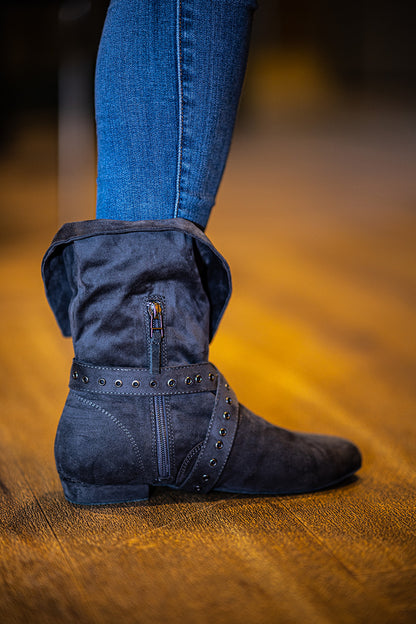 Tinker Bell Dance Boot - Grey Micro Suede