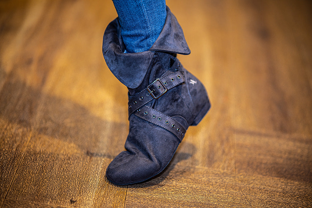 Tinker Bell Dance Boot - Grey Micro Suede