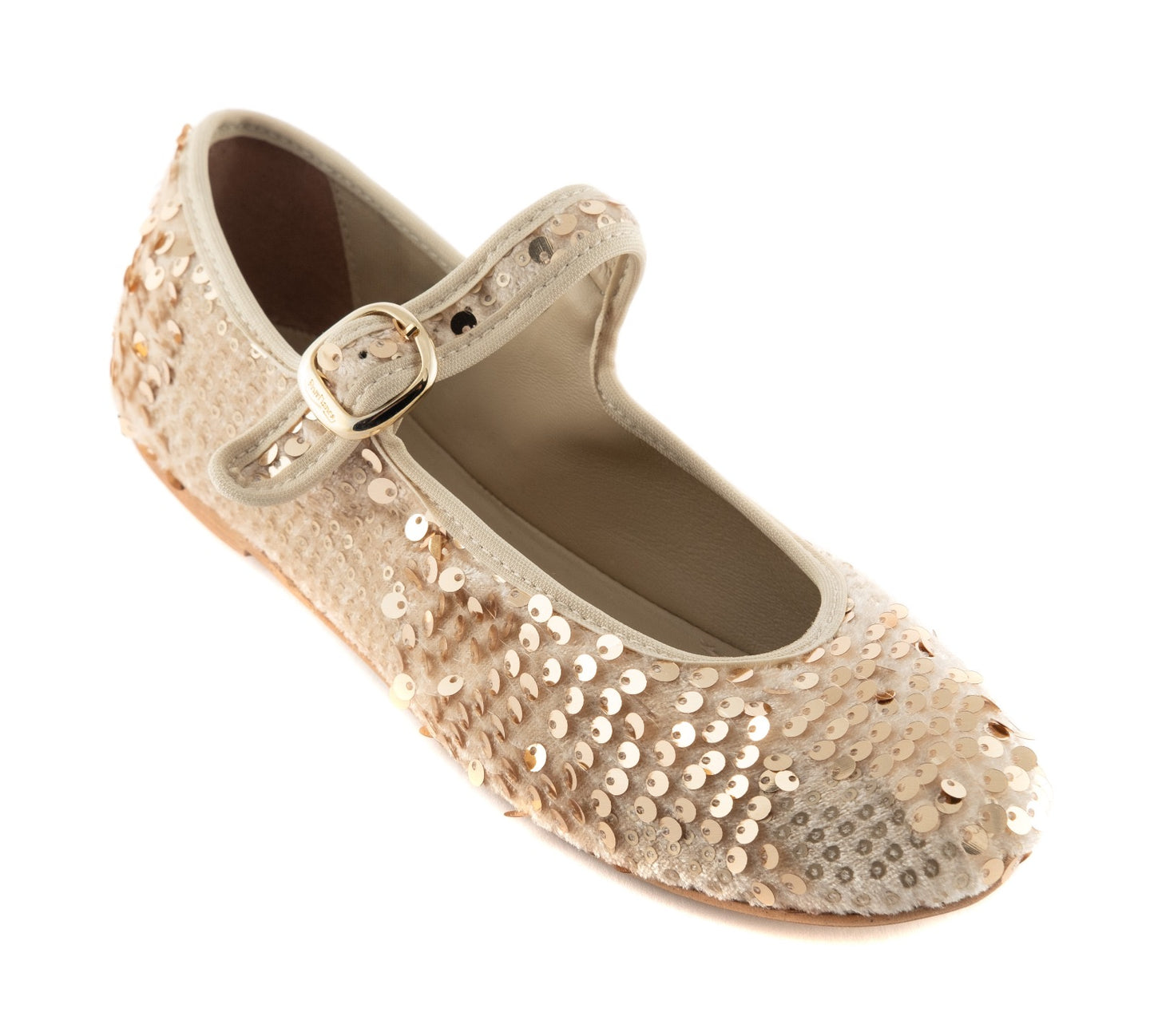 PortDance - Indoor & Outdoor Dance Ballerina Flat - Light Metallic Sequins