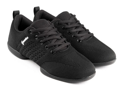 Unisex Vegan Black Groovies Split Sole Dance Trainer