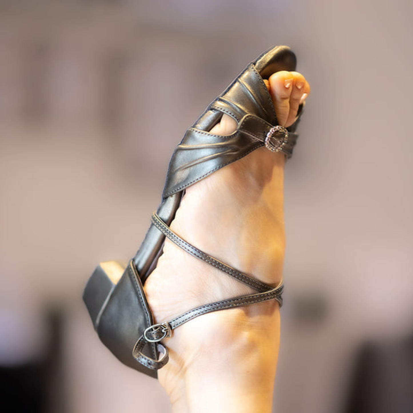 Coca Dance Sandal - Gunmetal Leather