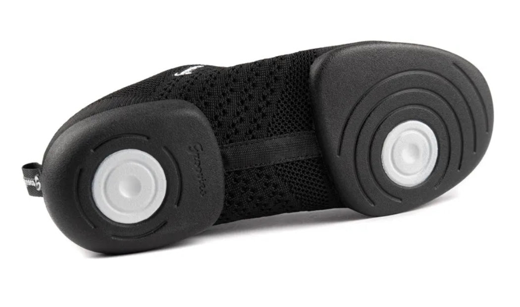 Unisex Vegan Black Groovies Split Sole Dance Trainer