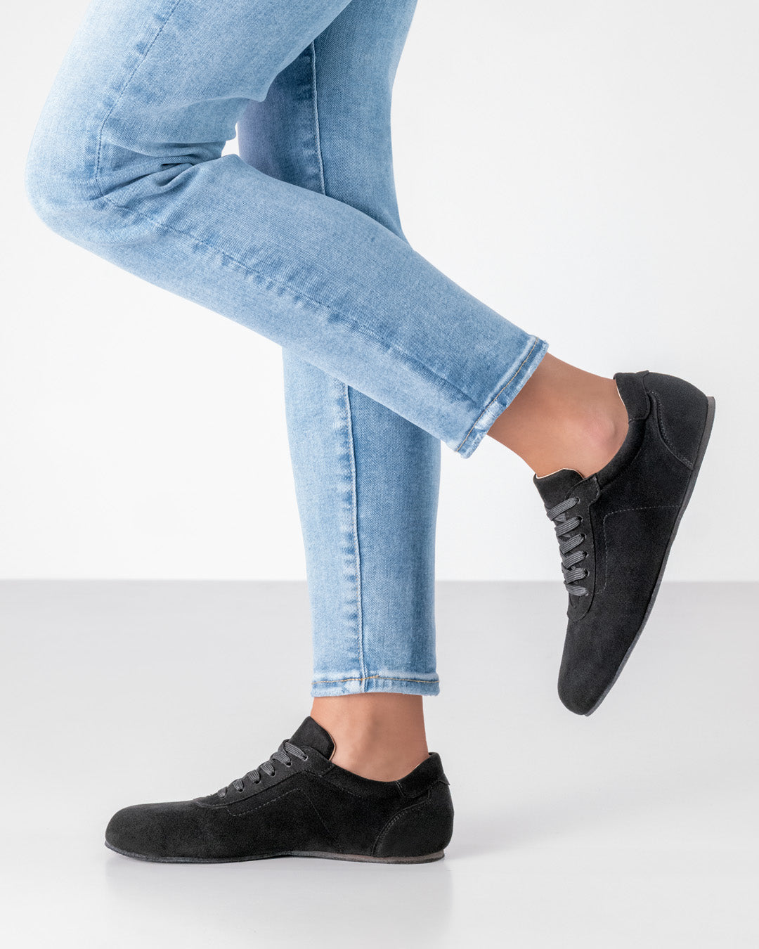 Werner Kern - Madison barefoot sneaker - Black Suede