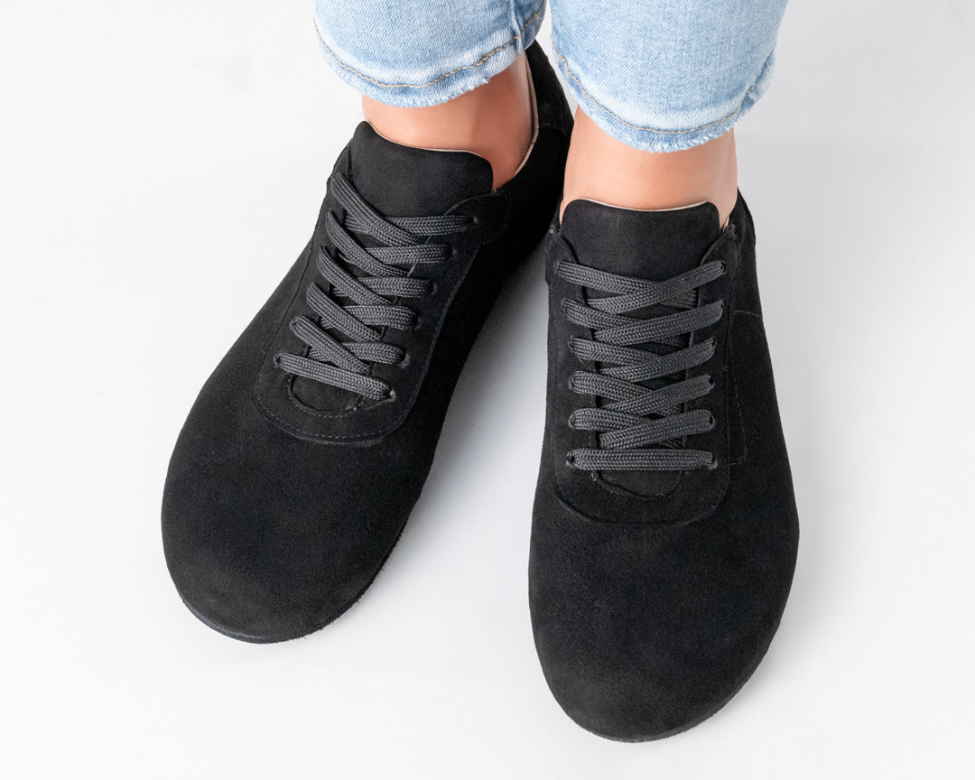 Werner Kern - Madison barefoot sneaker - Black Suede