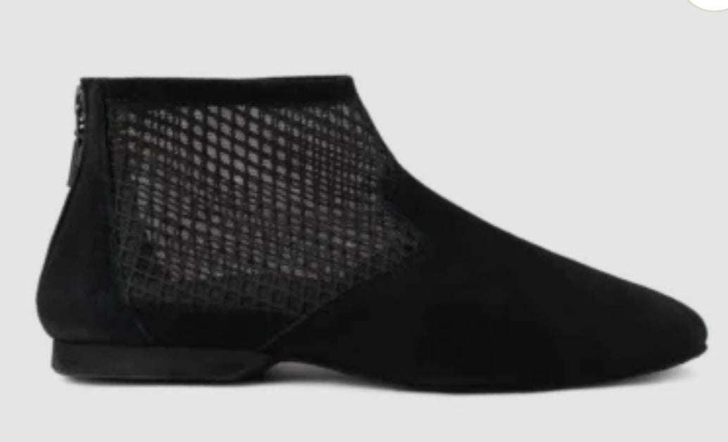 PortDance - Zip Up Dance Bootie - Black Mesh