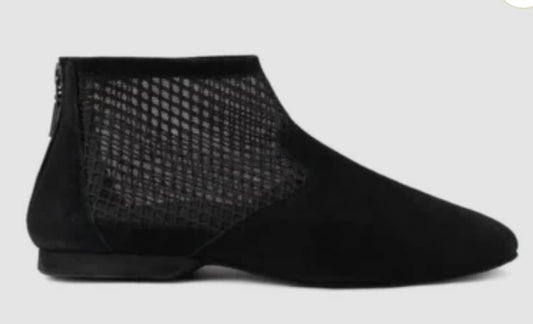 PortDance - Zip Up Dance Bootie - Black Mesh