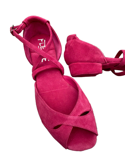 FINAL SALE Sara Low Heel Dance Sandal Pink
