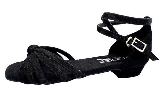 Rosa Dance Sandal - Black Suede (Ankle strap)