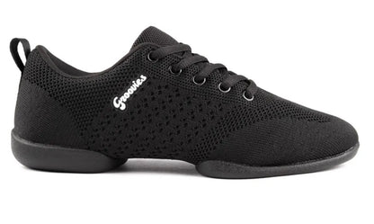Unisex Vegan Black Groovies Split Sole Dance Trainer